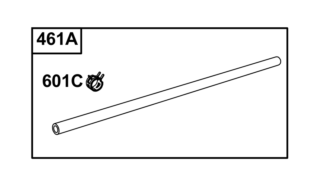 Fuel Supply Group Diagram and Parts List for 61H277-0107-E1 400000 - 699999 Briggs and Stratton Engine